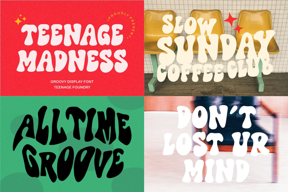 The Suprising Retro Font Bundle, a Sans Serif Font by TeenageFoundry (Photo 8 of 15)