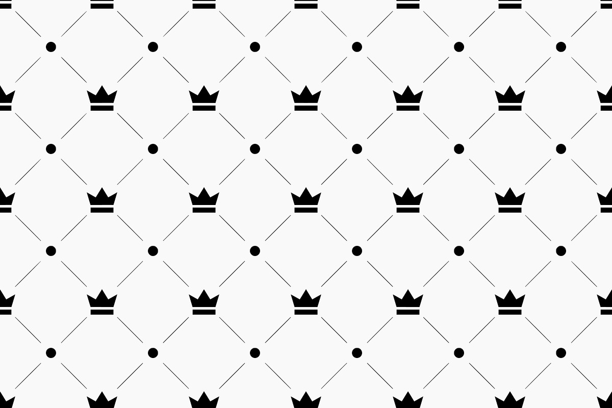 Seamless crown pattern background, a Pattern Graphic by Neopat (Photo 6 of 9)