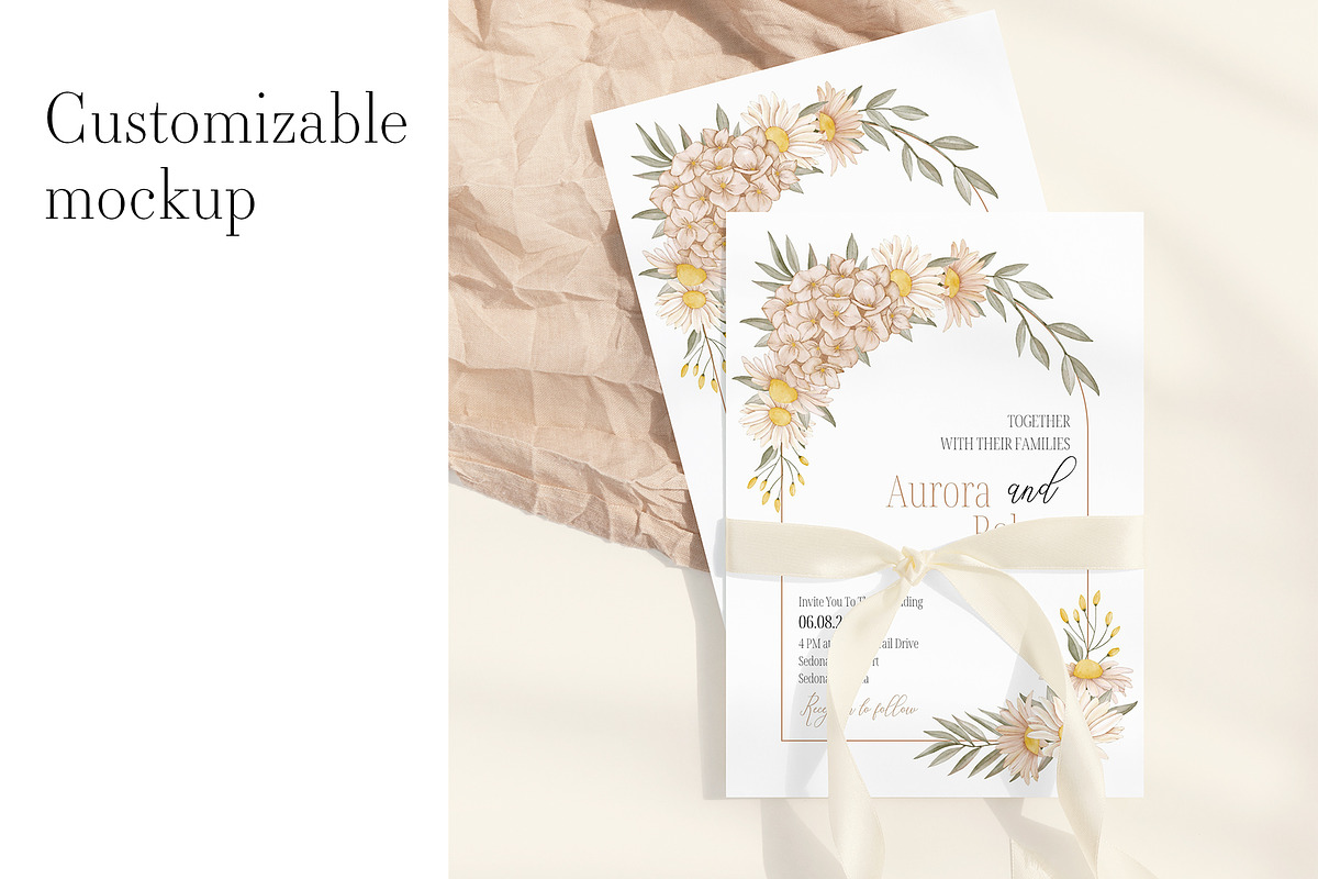 Customizable Card Mockup5x7 2c5 b32, an Advertising Mockup by PawMockups 2 (Photo 3 of 12)