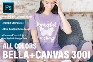 Bella Canvas 3001 T-shirt Mockup