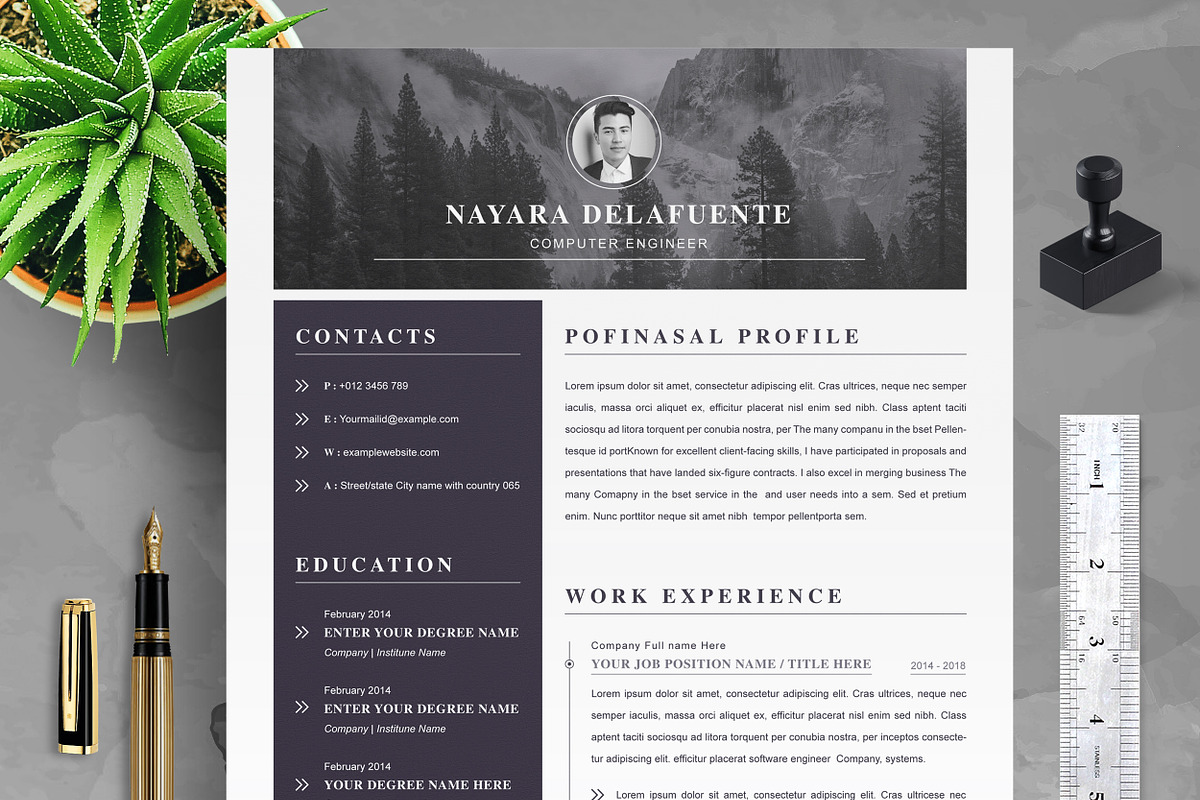 Clean Resume / Word CV Template