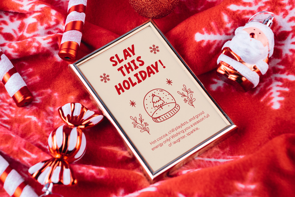 Merry Candy Christmas Font, a Handwritten Font by Vadovastd (Photo 6 of 7)