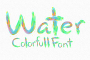 Watercolor Alphabet, a Font by MRI STUDIO (Thumbnail 4 of 9)