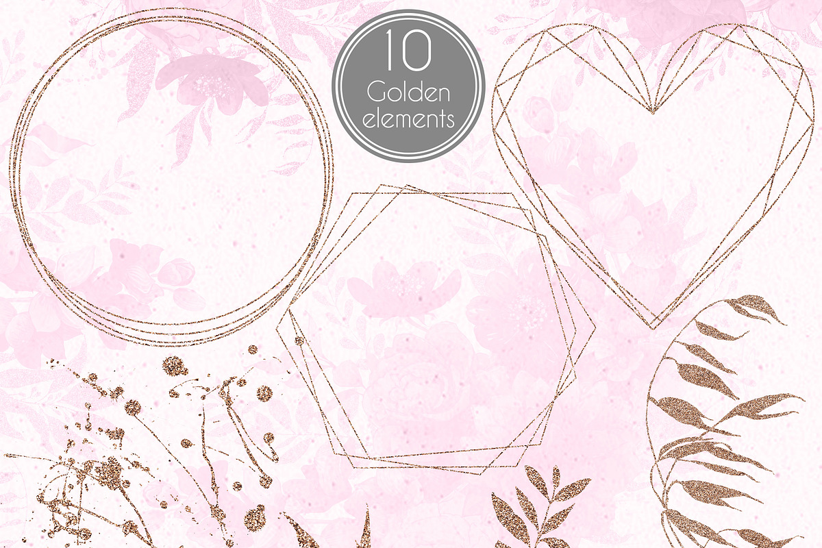 Watercolor floral fashion clipart, an Illustration by KarinkaBU (Photo 4 of 9)