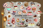VINTAGE Tea Room Collage, an Object Graphic by Anzhelika (Thumbnail 2 of 11)
