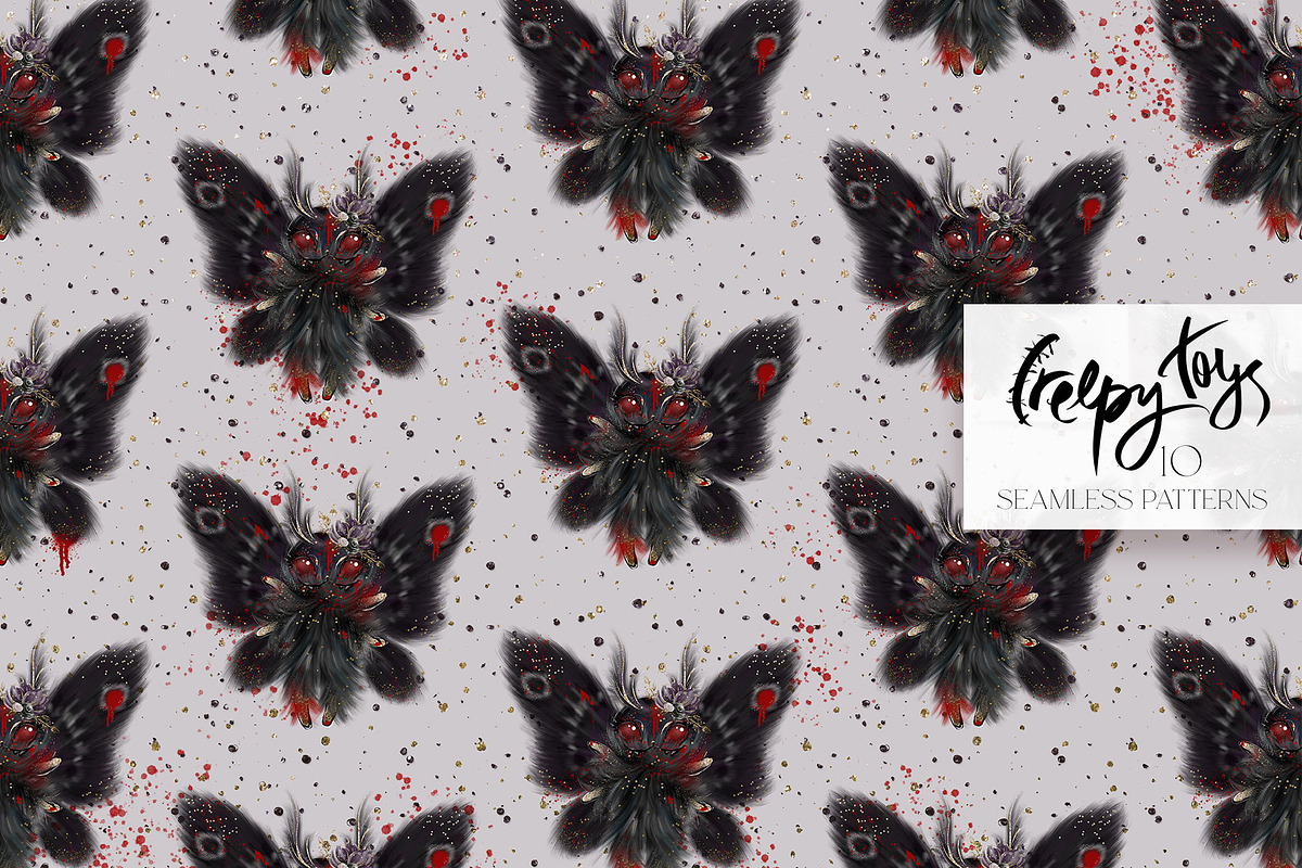 Creepy Halloween Voodoo Patterns, a Pattern Graphic by KaramfilaS (Photo 13 of 14)