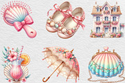 Coquette Coastal Clipart Bundle, an Illustration by Black Bird Studio (Thumbnail 4 of 4)