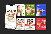 Coffee Late Instagram Template, a Social Media Template by adoestudio (Thumbnail 4 of 4)