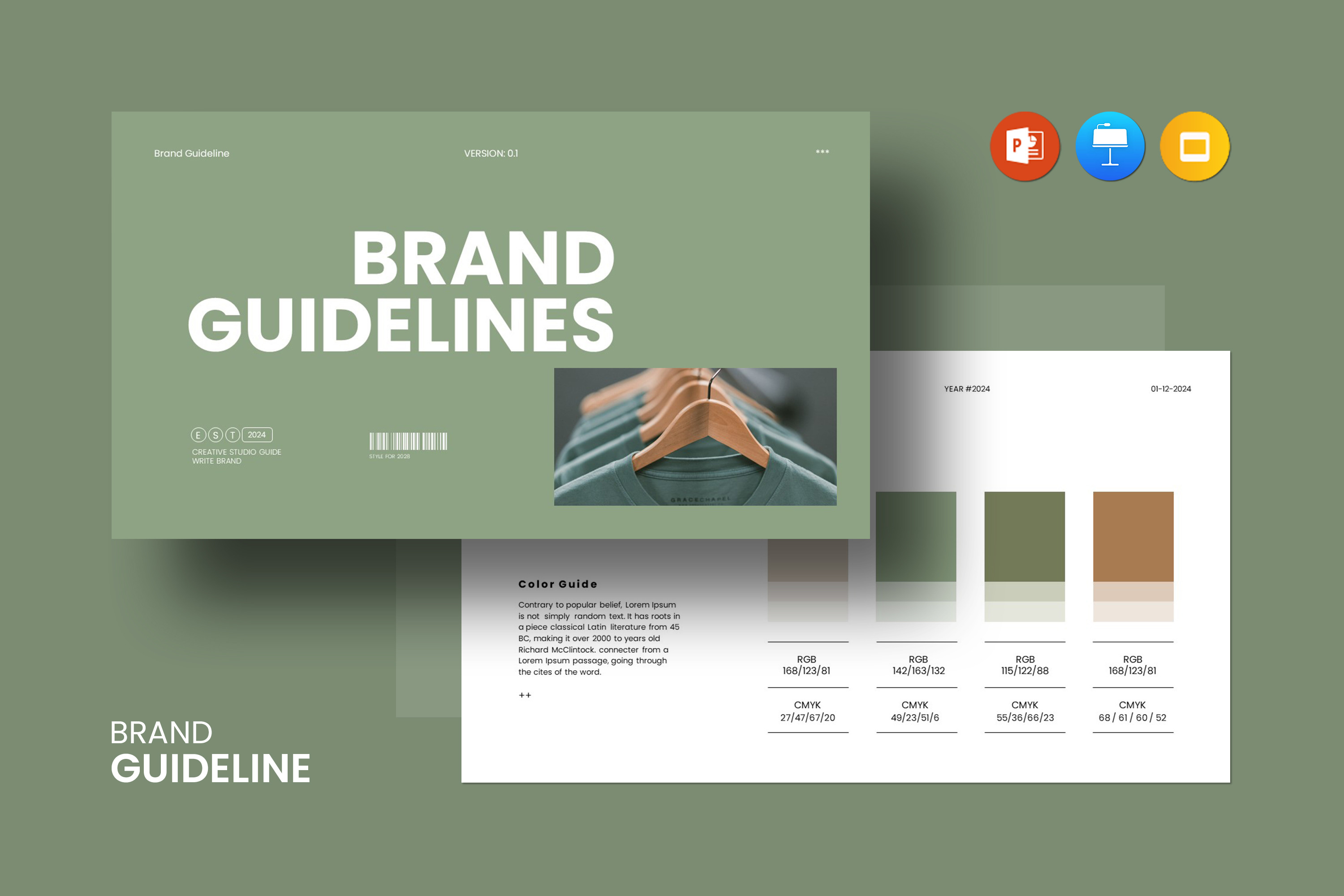 Brand Guidelines Template, a Branding & Logo Template by CreativeSlides