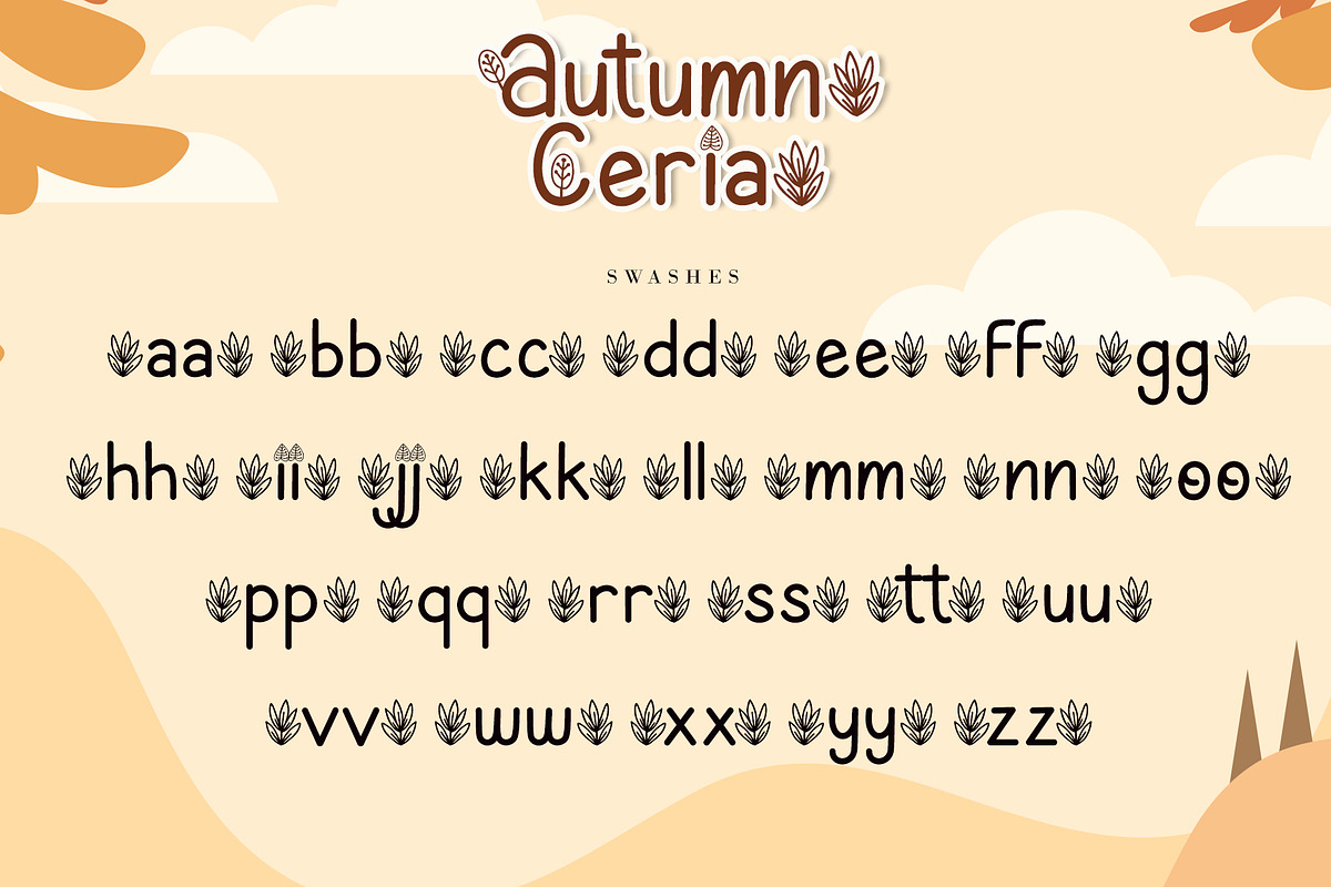 Autumn Ceria, a Font by AEN Creative Studio (Photo 7 of 7)