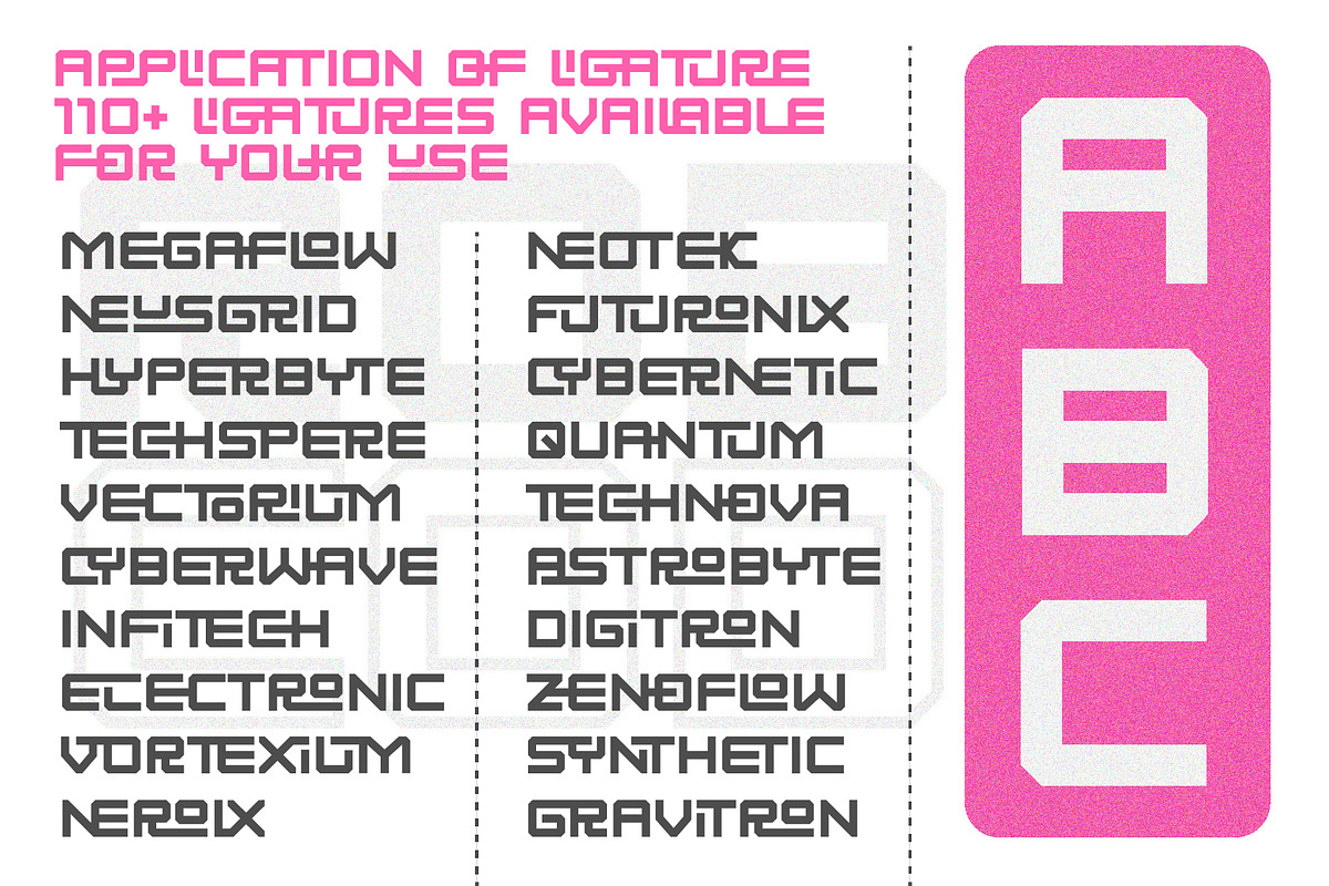 Syntetic Asrocuus Ligature Font, a Sans Serif Font by Erifqizefont (Photo 11 of 20)