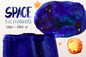 Space! Watercolor Set