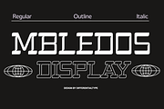 Mbledos Display, a Slab Serif Font by Differentialtype (Thumbnail 1 of 12)