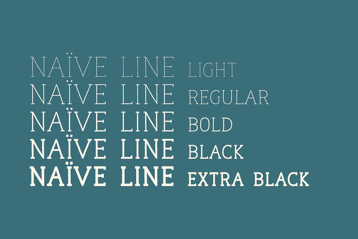 Naive Line Font Collection, a Serif Font by S&C Type (Photo 2 of 10)