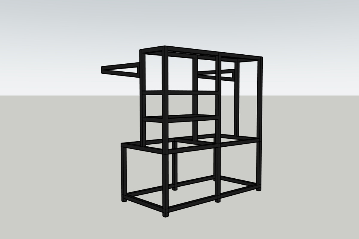 universal booth kiosk real dimention, an Architecture 3D Model by makart25 (Photo 3 of 5)