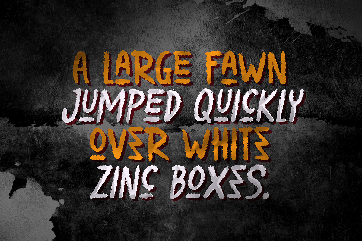 Factory Adventures Grunge Brush, a Blackletter Font by dansdesign (Photo 4 of 12)