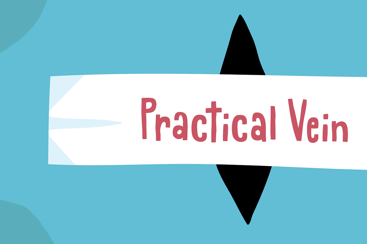 Practical Vein - super duper cute!, a Handwritten Font by pizzadudedotdk (Photo 1 of 8)