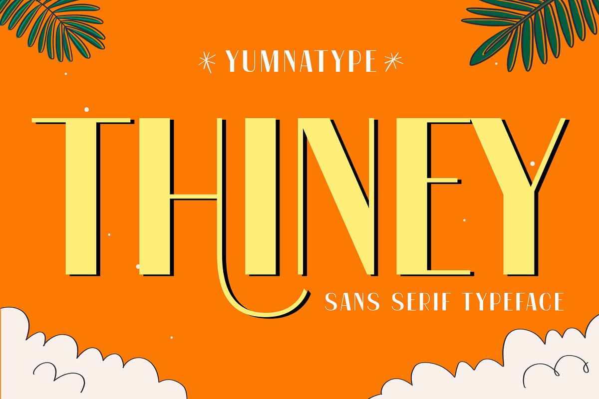 Thiney, a Sans Serif Font by yumnatype (Photo 1 of 10)