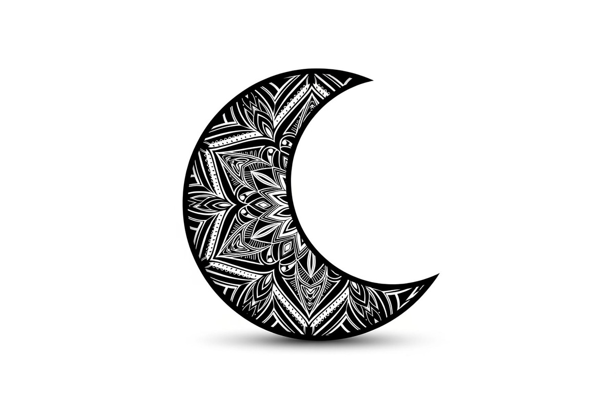 Mandala Crescent Moon Bundle, an Illustration by Designs_River (Photo 6 of 31)
