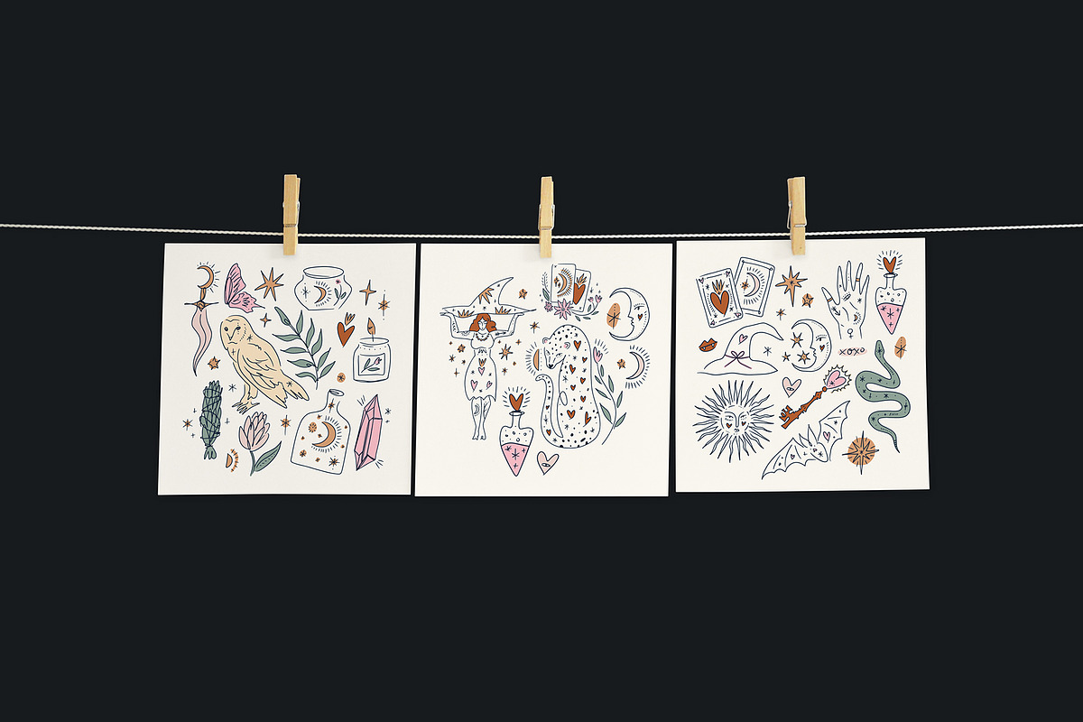 Witch of Love Bundle, an Object Illustration by Annie Konst (Photo 4 of 15)