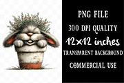 Funny Easter Bunny Peeking Clipart, an Illustration by Designking (Thumbnail 4 of 5)