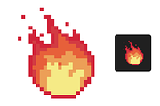 6x Pixel Fire Sub Badges/Emotes, an Illustration by Custom Fonts & Patterns (Thumbnail 6 of 8)