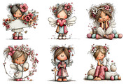 Whimsical Easter Angels Clipart, an Illustration by Dream Creation (Thumbnail 3 of 7)