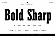 Bold Sharp, a Slab Serif Font by Wow Magic (Thumbnail 1 of 9)