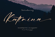 Kattrina Black Friday, a Script Font by pineungtype (Thumbnail 1 of 7)