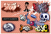 Graffiti Elements Vector Bundle, an Object Illustration by Vector Clash (Thumbnail 3 of 5)