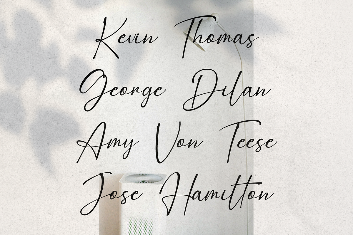 Hellstand // Script Font preview 6