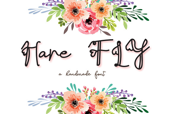 Hare Fly font preview 3