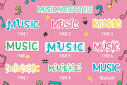 Music Note - Quirky Display Music, a Font by PutraCetol Studio (Thumbnail 5 of 11)