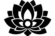 Bold Lotus Flower Silhouette, an Object Graphic by Creativeshirt (Thumbnail 8 of 15)