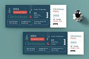 Christmas Event Ticket Layout, a Stationery Template by ContestDesign (Thumbnail 2 of 2)