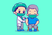 Cute Doctor Injecting Patient, a Person Illustration by Catalyst Labs (Thumbnail 2 of 3)
