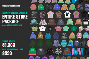 Entire Store - Apparel Mockup