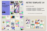Instagram Retro Templates Bundle, a Social Media Template by Bonumo (Thumbnail 9 of 14)