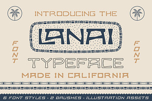 Lanai Typeface | Island Font, a Sans Serif Font by NienowBrand