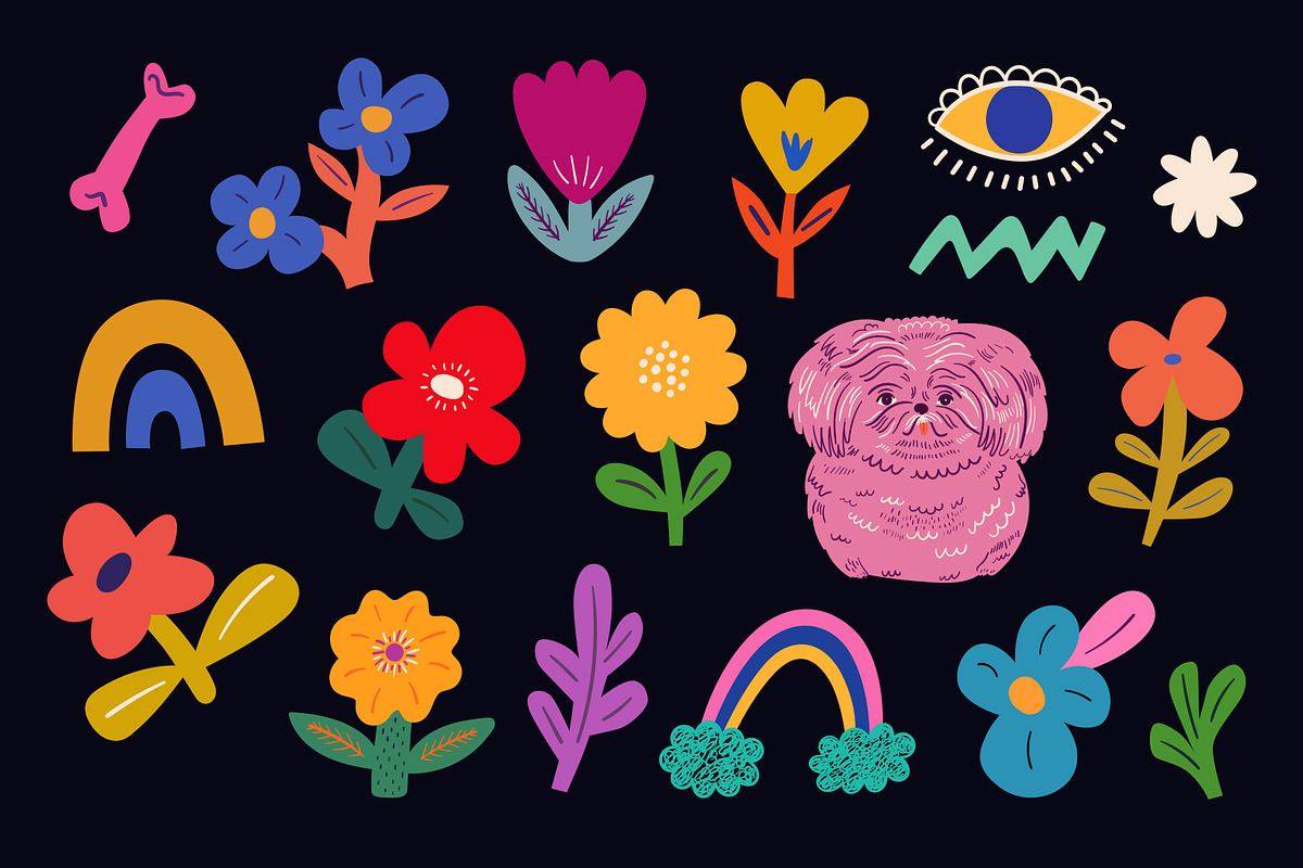 Hand drawn Dogs collection, an Animal Illustration by MoleskoStudio (Photo 18 of 26)
