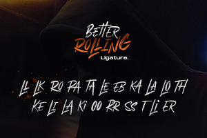 Better Rolling - Brush Font