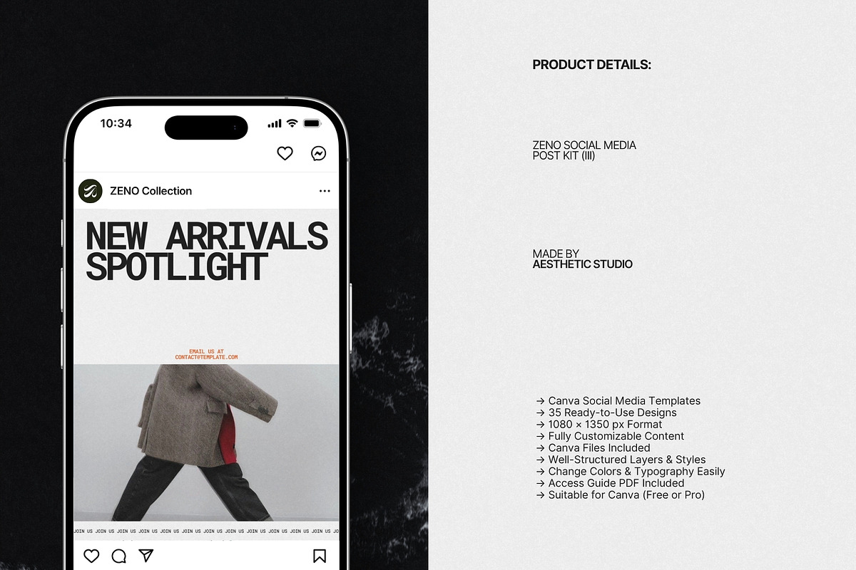 ZENO | Social Media Kit (III), a Social Media Template by The Aesthetic Studio (Photo 7 of 10)