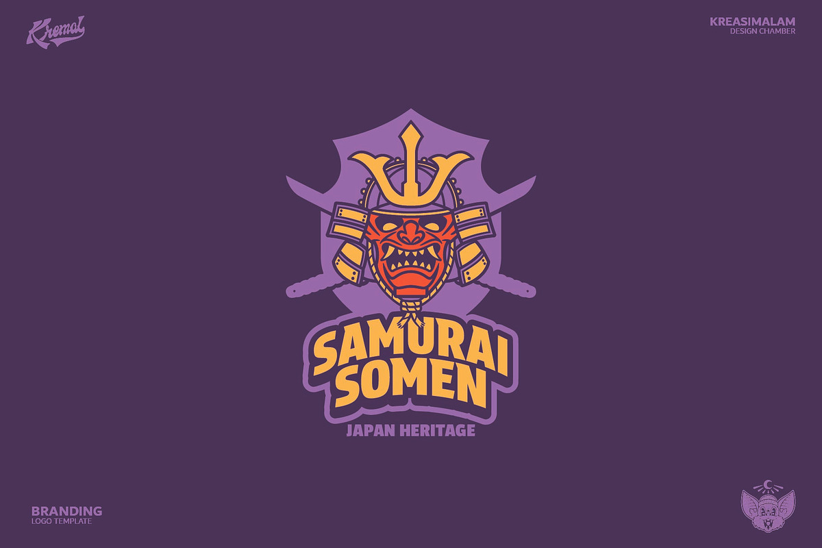 Samurai Somen Logo Template, a Branding & Logo Template by Kreasi Malam (Photo 7 of 11)