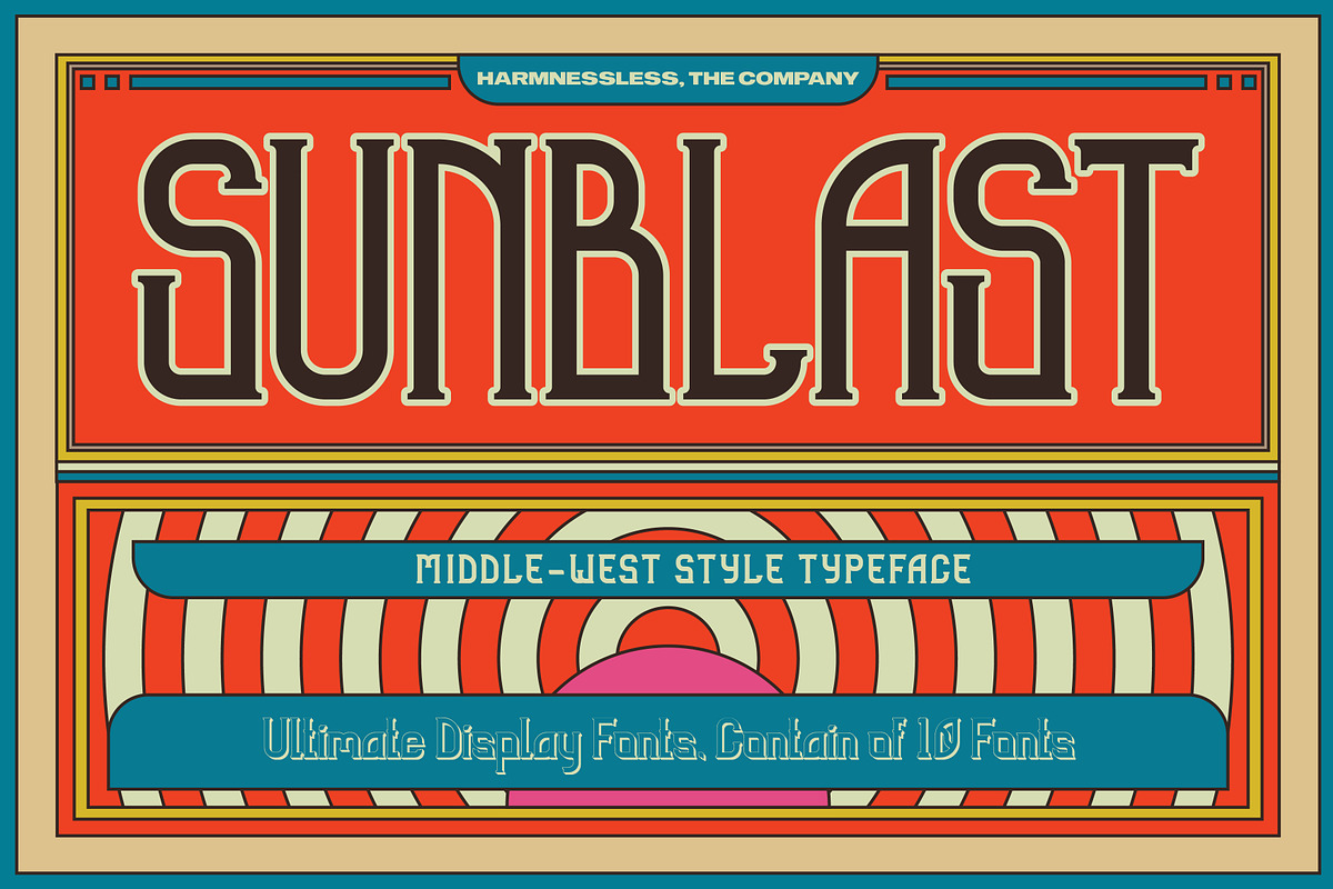 Sunblast Display Typeface