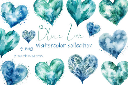 Watercolor valentines day png