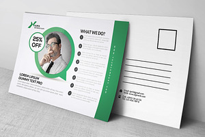 Corporate Strategy Business Postcard