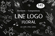 Line Logo floral, an Object Graphic by Graphic Art (Thumbnail 1 of 7)