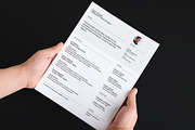 Minimal CV, letterhead & card bundle, a Resume Template by Srg® (Thumbnail 2 of 14)