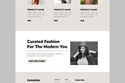 Fashion Landing Page Template, an UI Kit Template by CreativeShaper (Thumbnail 5 of 6)