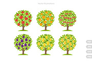 Fruit Trees Vector Set, a Graphic by Ilia Design (Thumbnail 5 of 12)